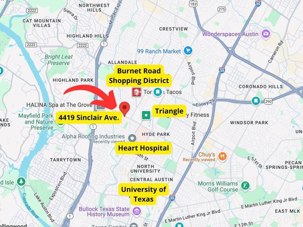 4419 SINCLAIR Ave, Austin TX 78756