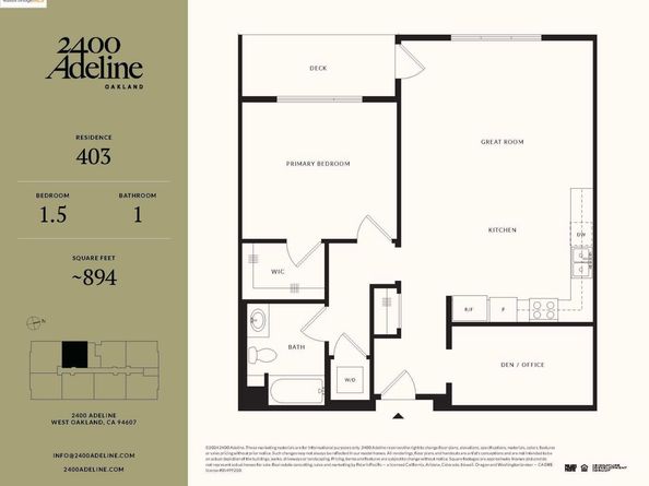 2400 Adeline ST 403, Oakland CA 94607