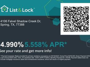 4106 Falvel Shadow Creek Drive, Spring TX 77388