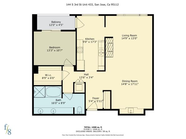 144 S 3rd Street 433, San Jose CA 95112