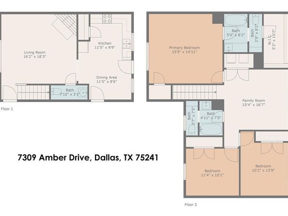 7309  Amber Drive , Dallas Texas 75241
