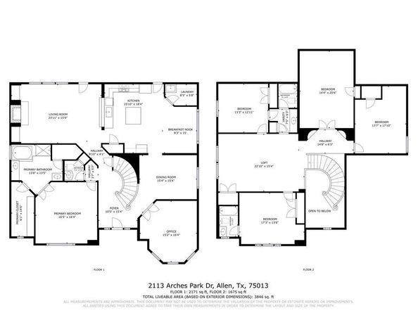 2113  Arches Park Drive , Allen Texas 75013