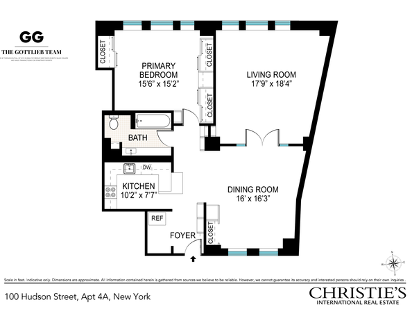 100 Hudson Street 4A, New York NY 10013
