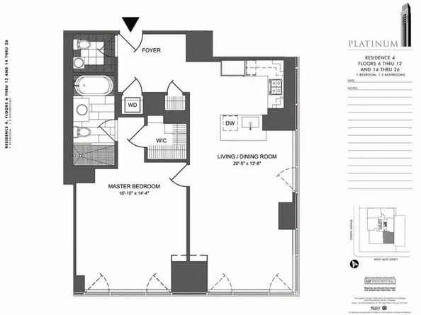 247 West 46th Street 2604, New York NY 10036