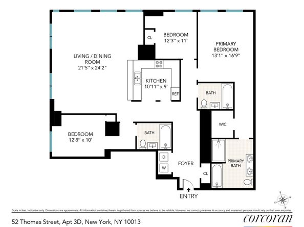52 Thomas Street 3D, New York NY 10013