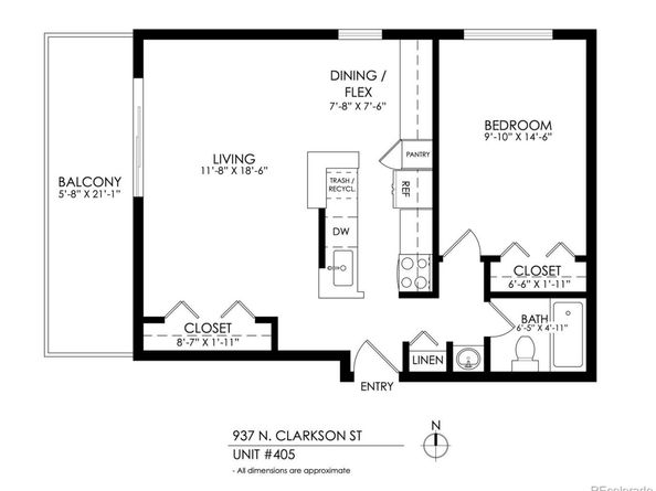 937 N Clarkson Street 405, Denver CO 80218
