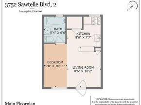 3752 sawtelle, Los Angeles CA 90066