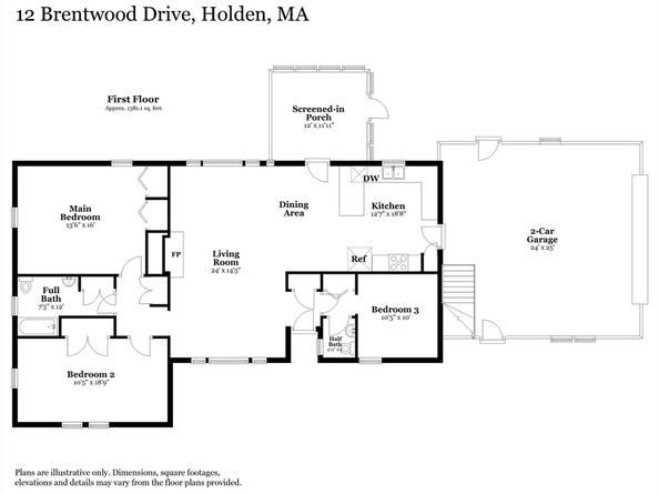12 Brentwood Dr, Holden MA 01520