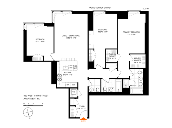 462 West 58th Street 1A, New York NY 10019