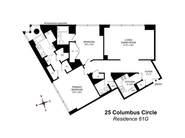 25 Columbus Circle 61G, New York NY 10019