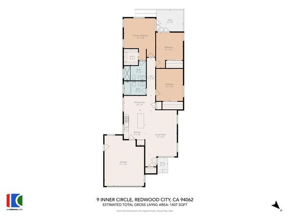 9 INNER Circle, Redwood City CA 94062