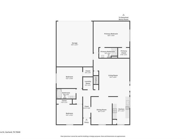 2622  Riviera Drive , Garland Texas 75040