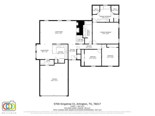 5700  Kingstree Court , Arlington Texas 76017