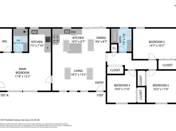 1707 Fruitdale Avenue, San Jose CA 95128