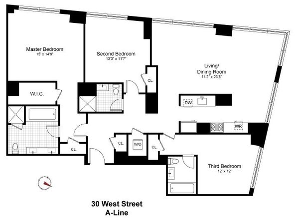 30 Little West Street 24A, New York NY 10004
