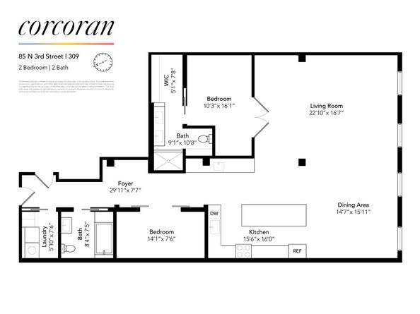 85 North 3rd Street 309, Brooklyn NY 11249