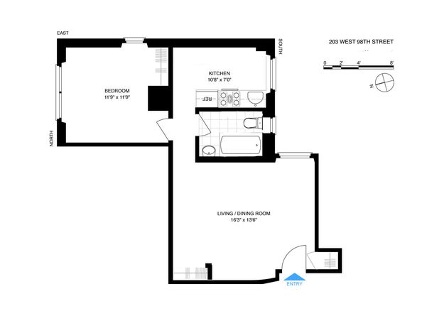 203 West 98th Street 5D, New York NY 10025