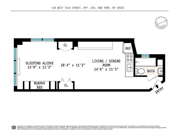 118 West 72nd Street 204, New York NY 10023