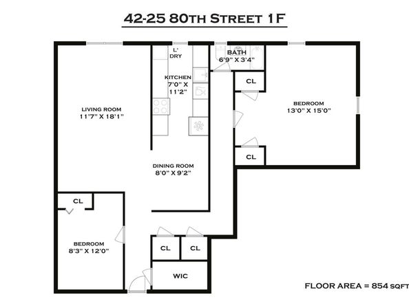 42-25 80th Street 1F, Elmhurst NY 11373