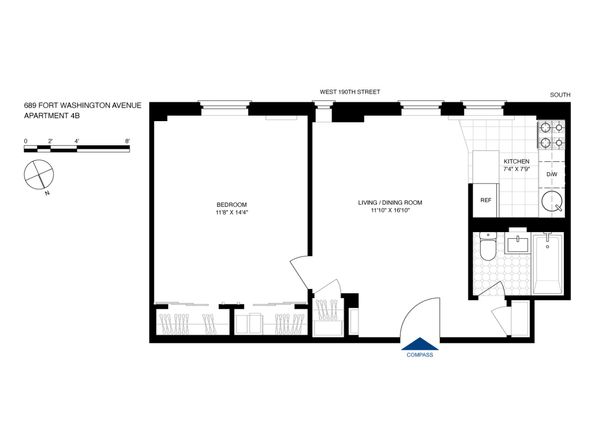 689 Fort Washington Avenue 4B, New York NY 10040