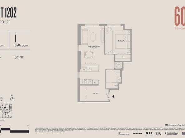 609 2nd Avenue 1202, New York NY 10016