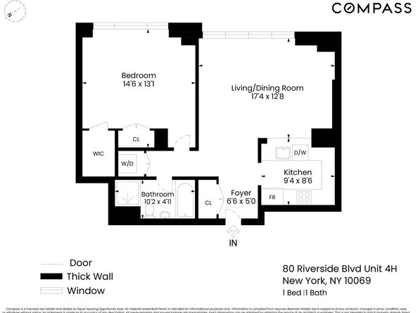 80 Riverside Boulevard 4H, New York NY 10069