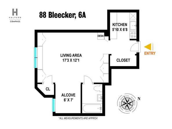 88 Bleecker Street 6A, New York NY 10012