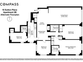 16 Sutton Place 2B, New York NY 10022