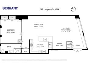 242 Lafayette Street 2N, New York NY 10012