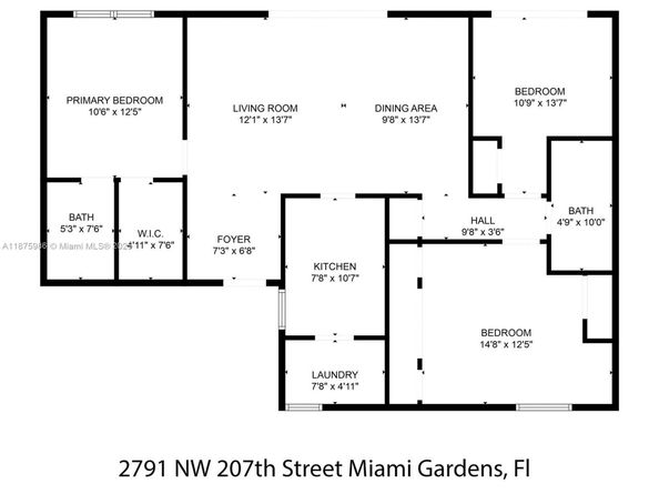 2791 NW 207th St, Miami Gardens FL 33056